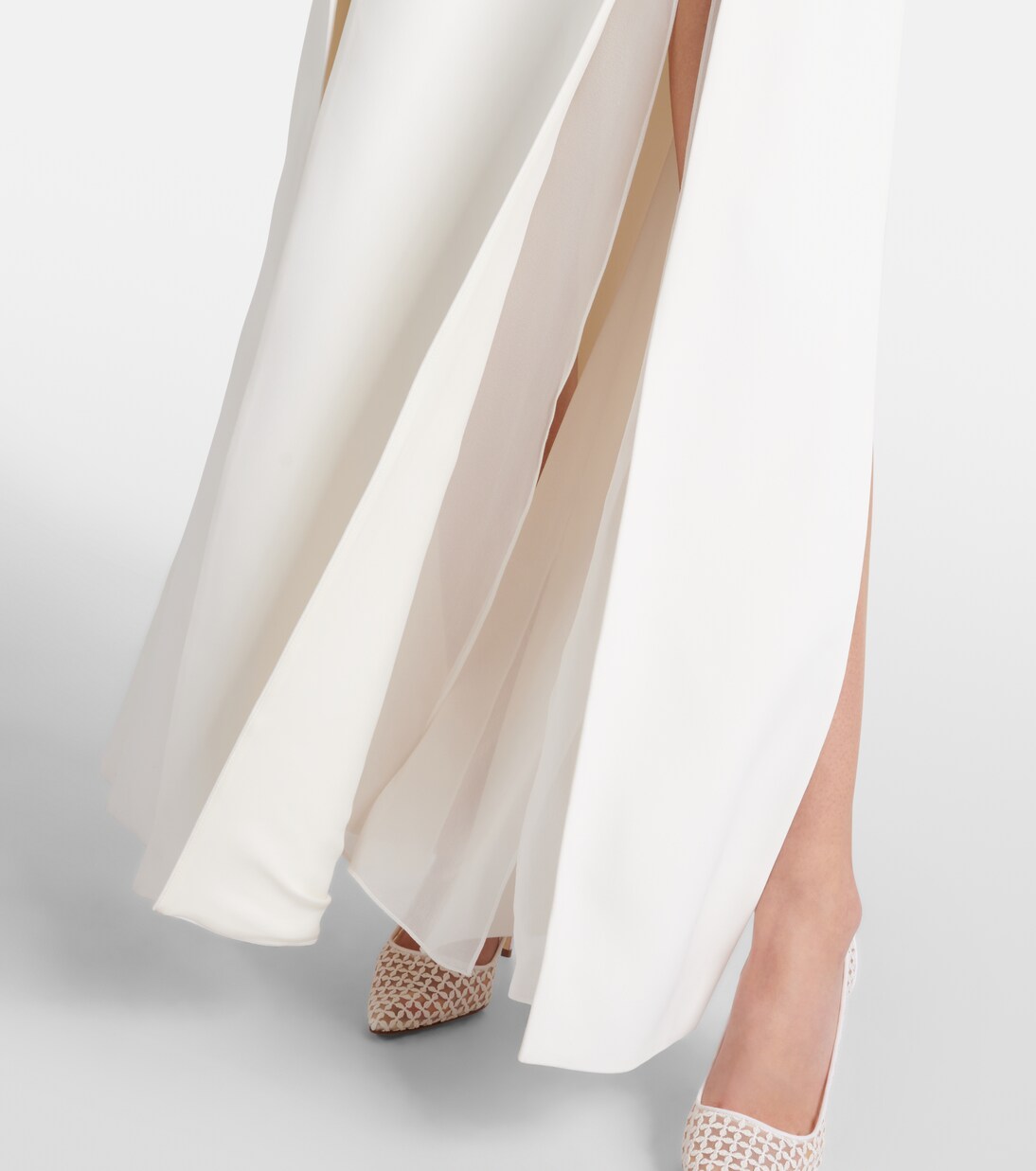 Robe longue Nonya en crêpe de satin | Khaite