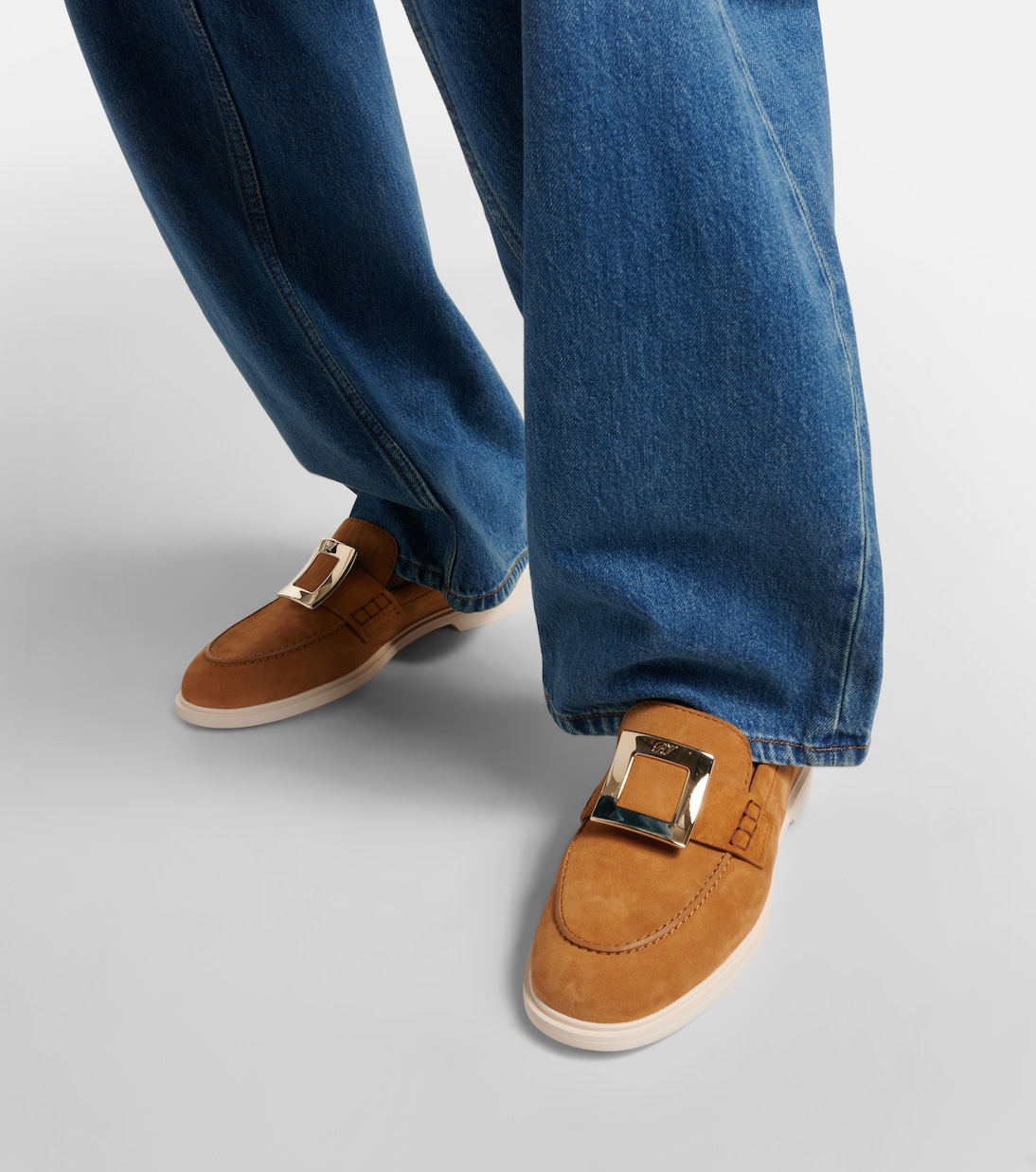 Loafers Viv‘ Rangers aus Veloursleder | Roger Vivier