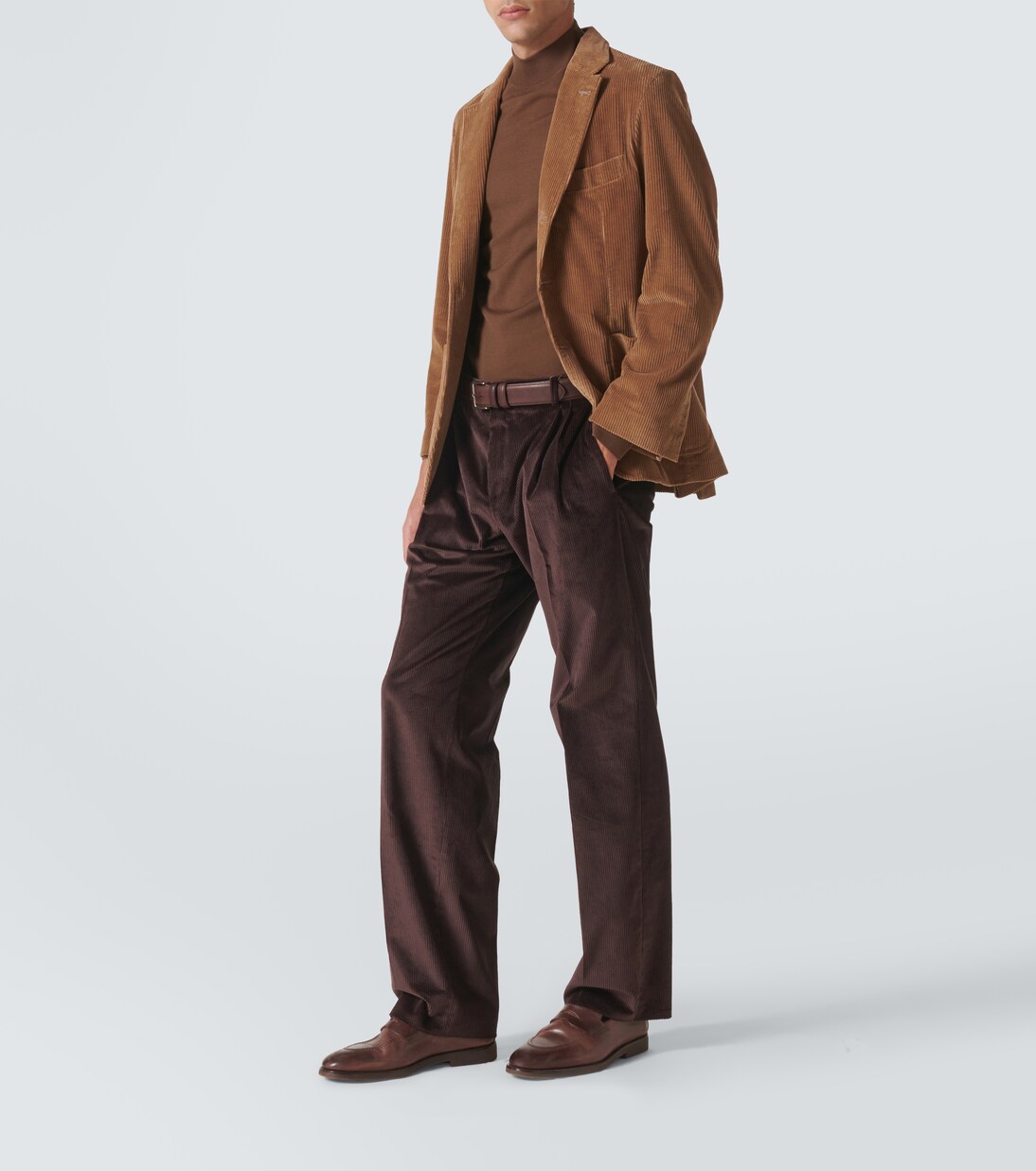 棉质灯芯绒西装式外套 | Rubinacci