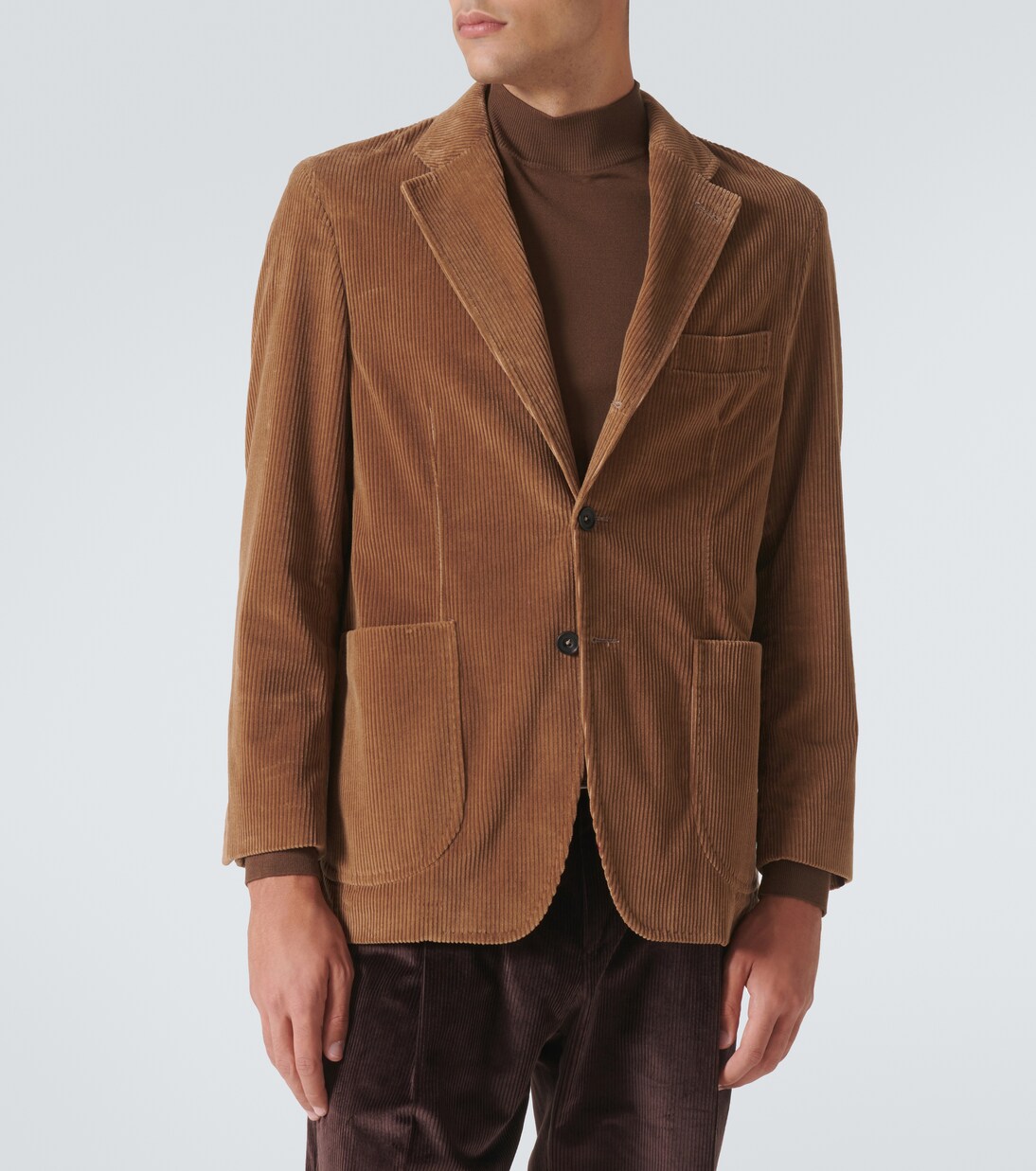 棉质灯芯绒西装式外套 | Rubinacci