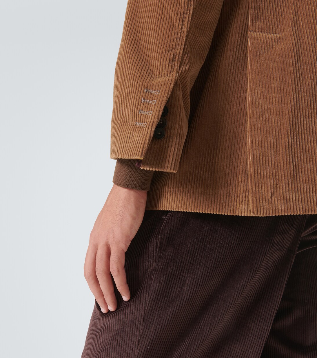 棉质灯芯绒西装式外套 | Rubinacci