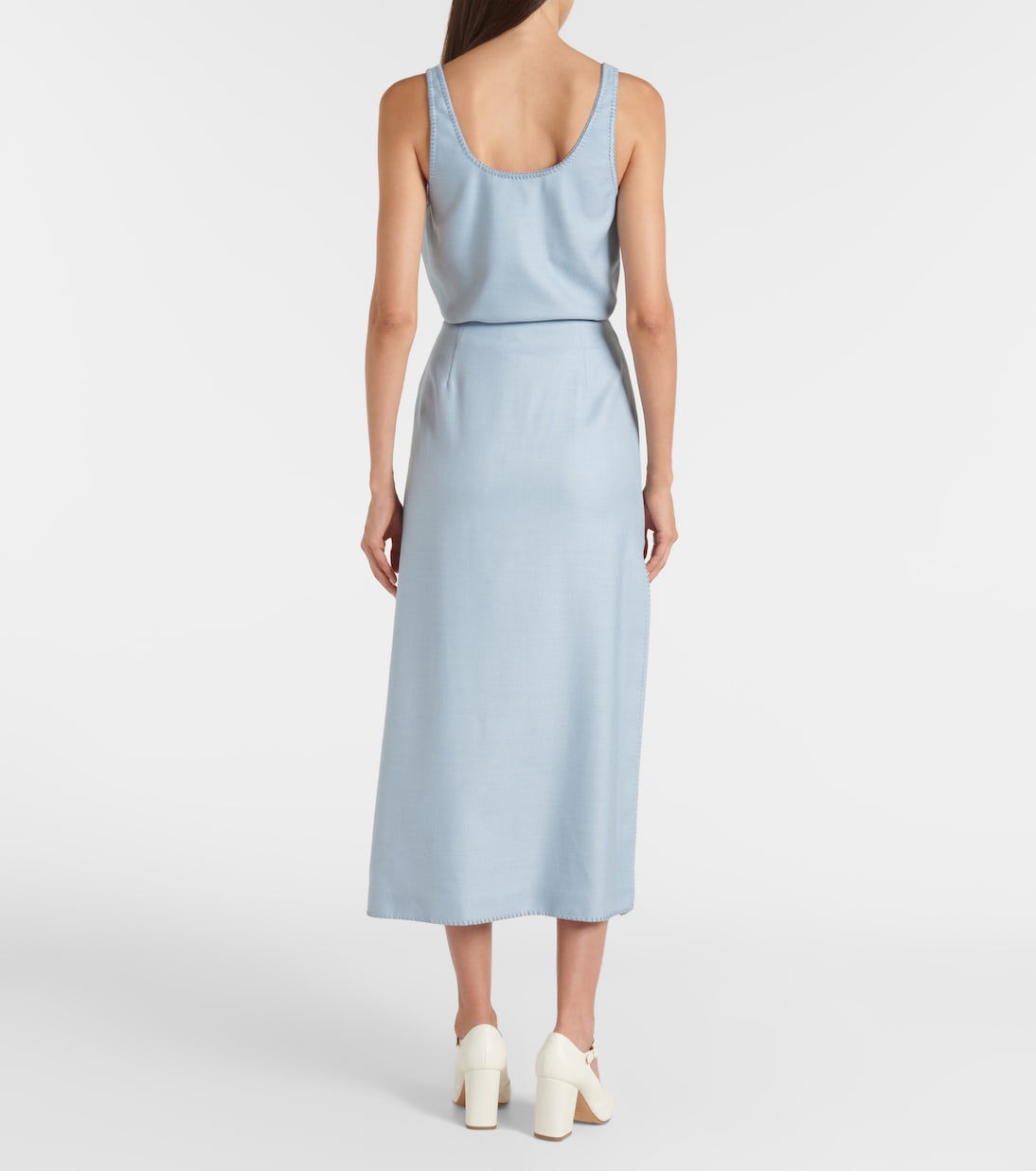 Midirock Defina aus Seide und Wolle | Gabriela Hearst