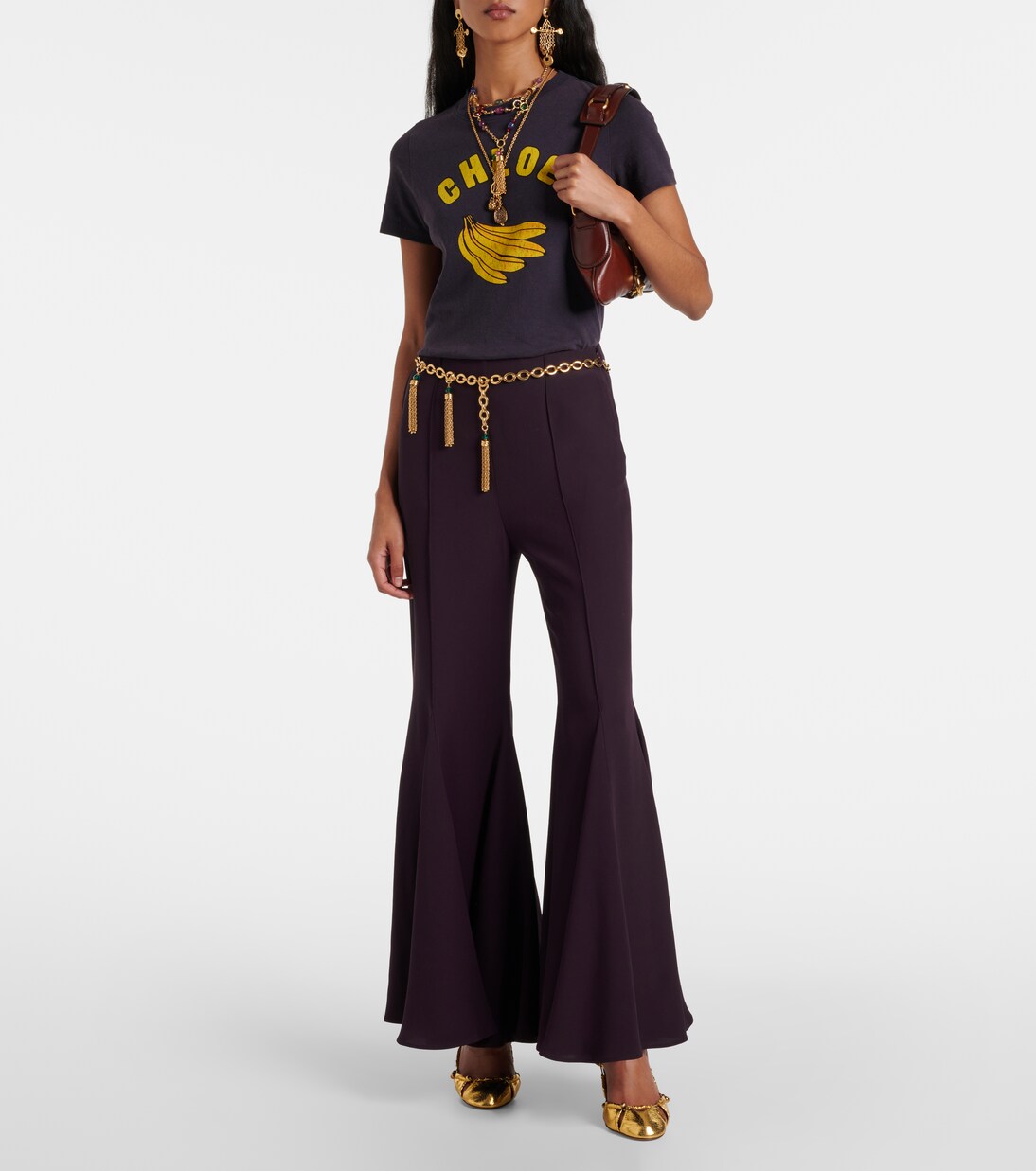 Luna metallic leather pumps | Chloé