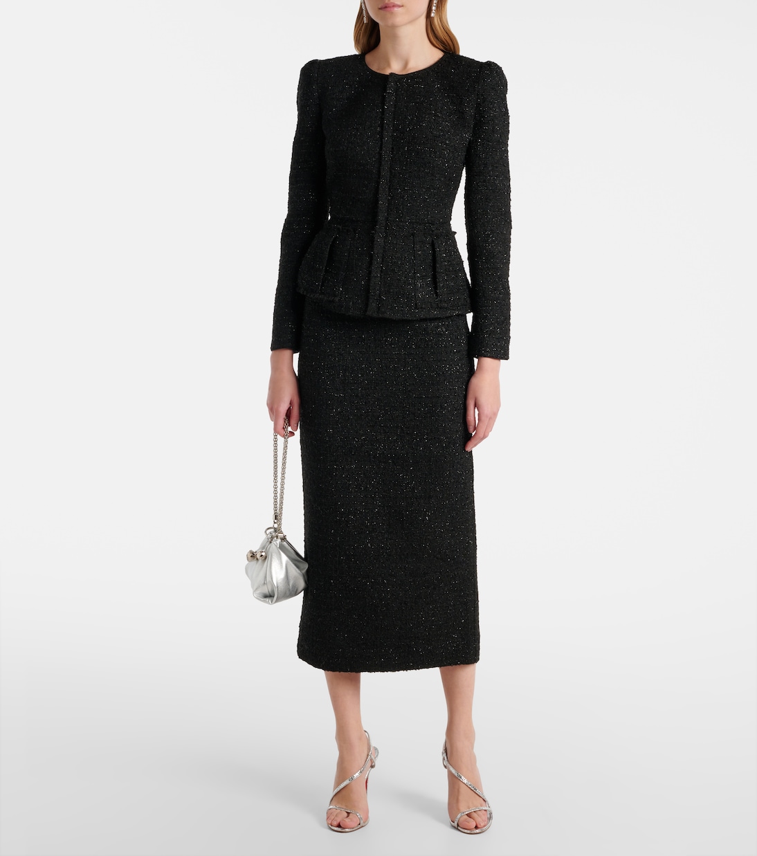 Bleistiftrock aus Bouclé | Roland Mouret