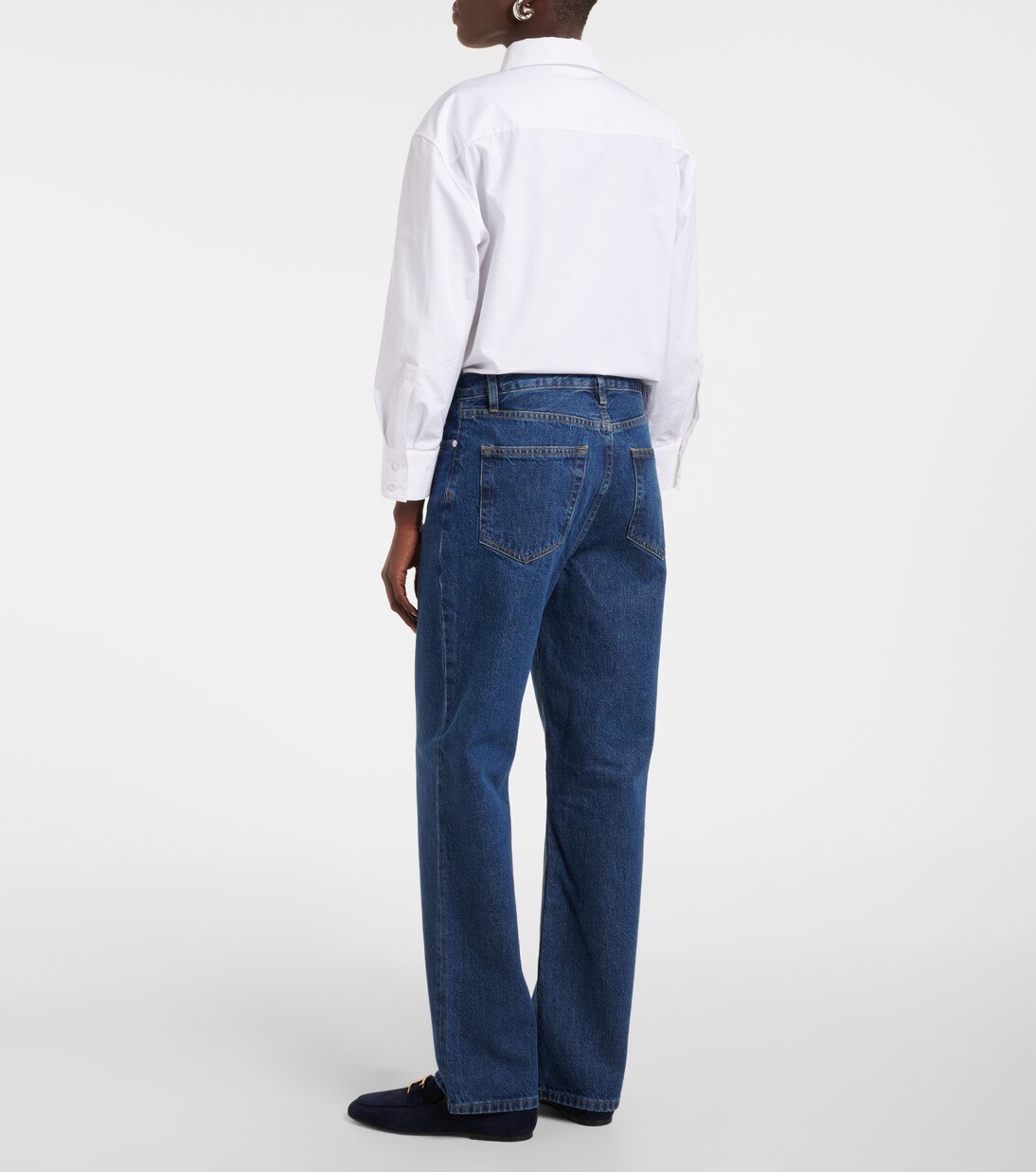 Jean droit Le Jane Ankle à taille haute | Frame