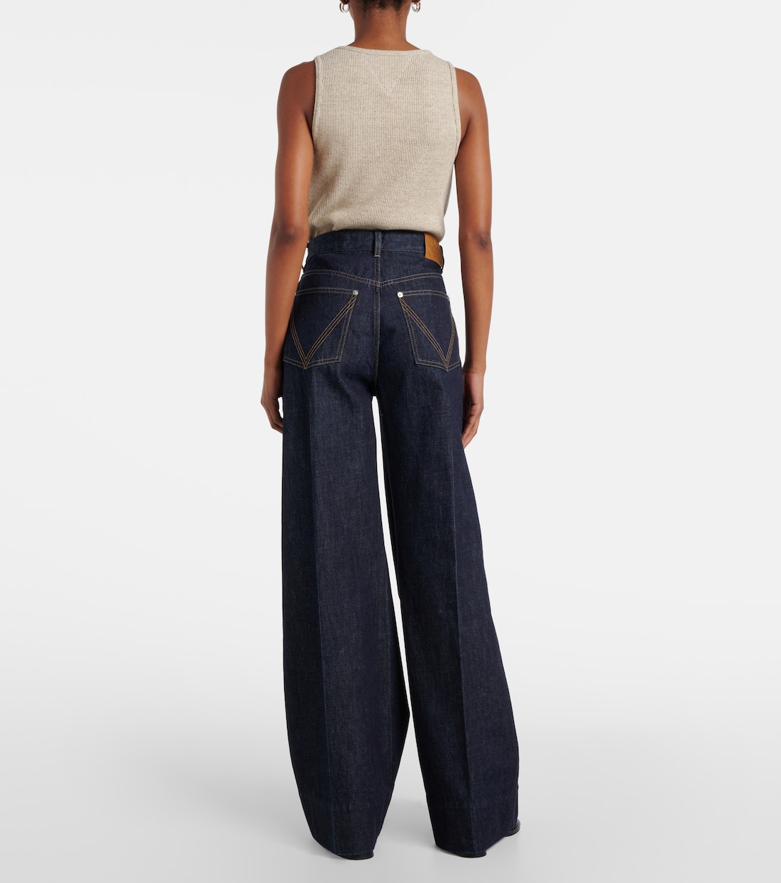 High-rise wide-leg jeans | Bottega Veneta