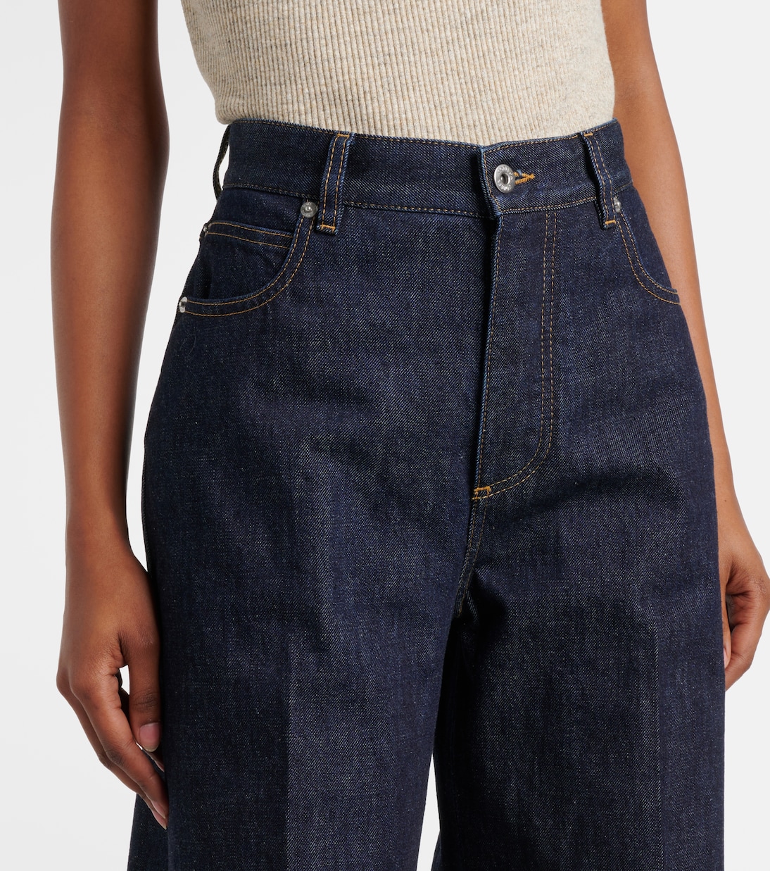 High-rise wide-leg jeans | Bottega Veneta