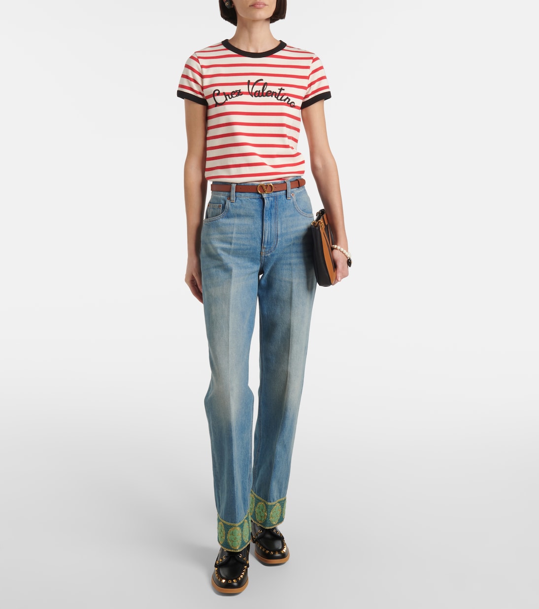 Palm Avenue leather boat shoes | Valentino Garavani