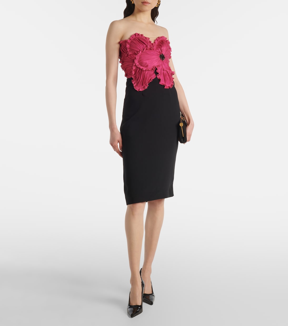 Bustier-Kleid Callula mit Kristallen | Costarellos