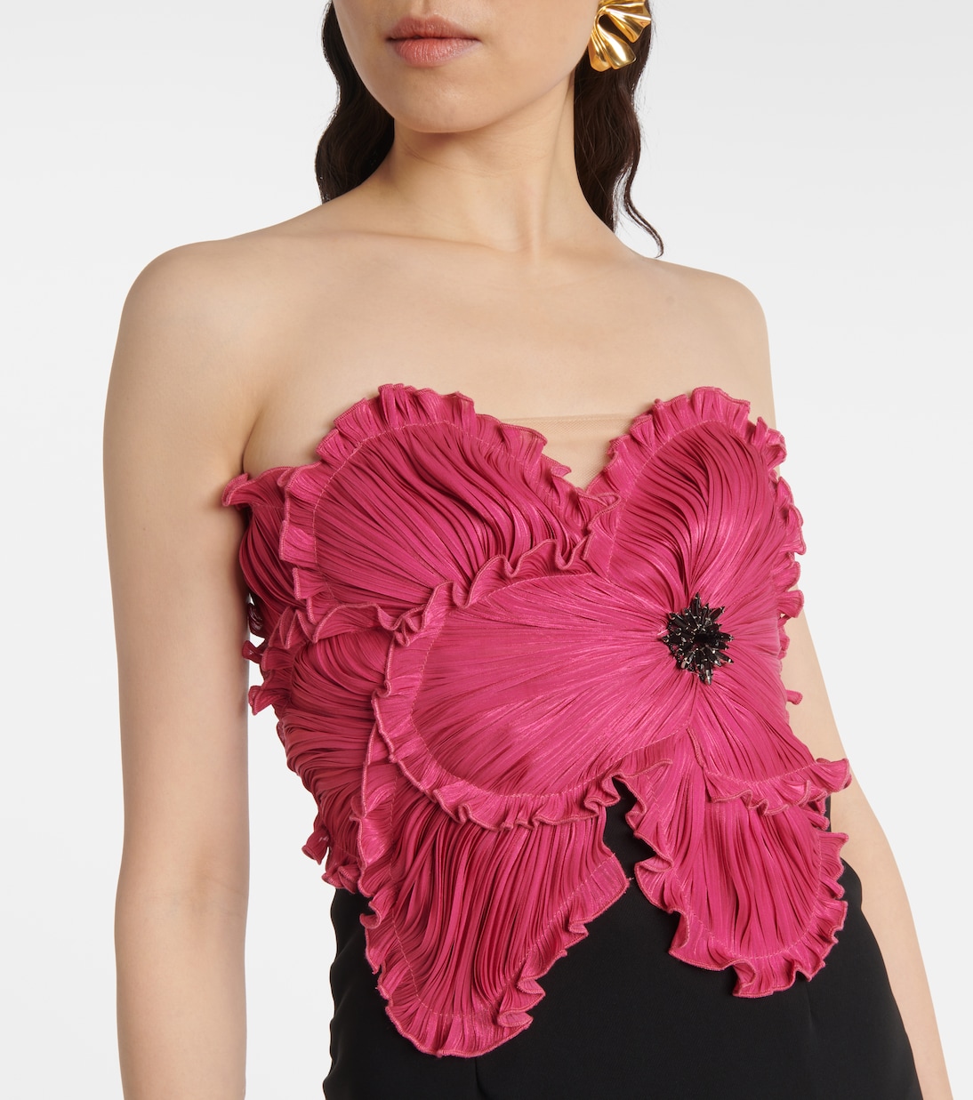 Bustier-Kleid Callula mit Kristallen | Costarellos