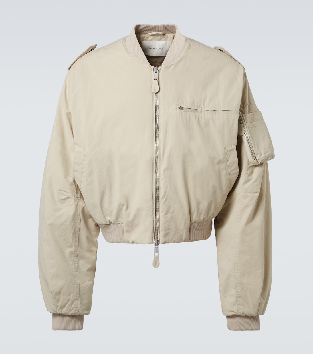 A-4 cotton canvas bomber jacket | Entire Studios