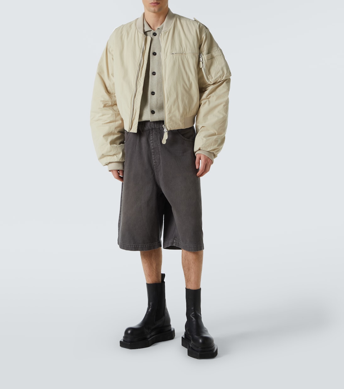 A-4 cotton canvas bomber jacket | Entire Studios