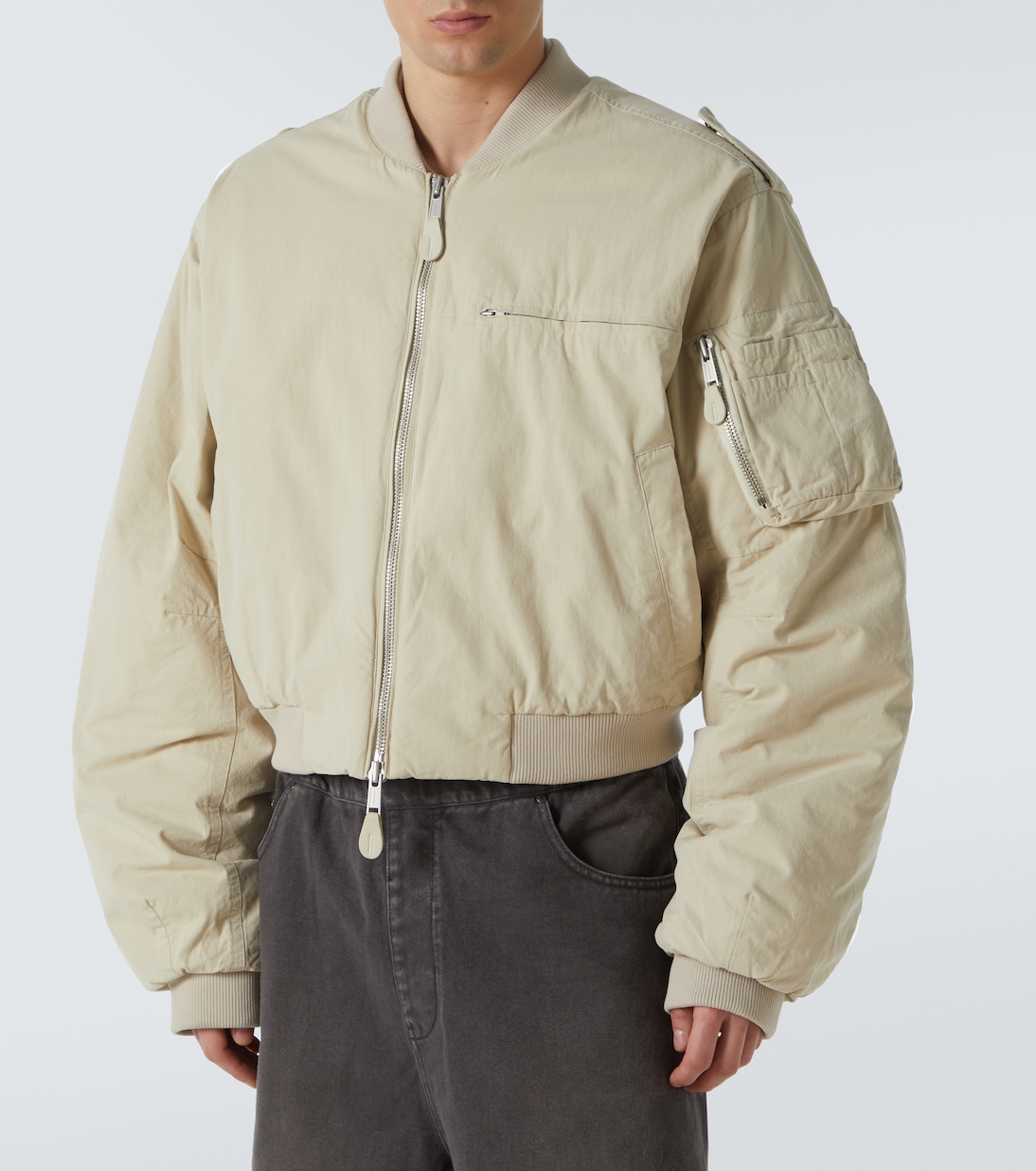 A-4 cotton canvas bomber jacket | Entire Studios