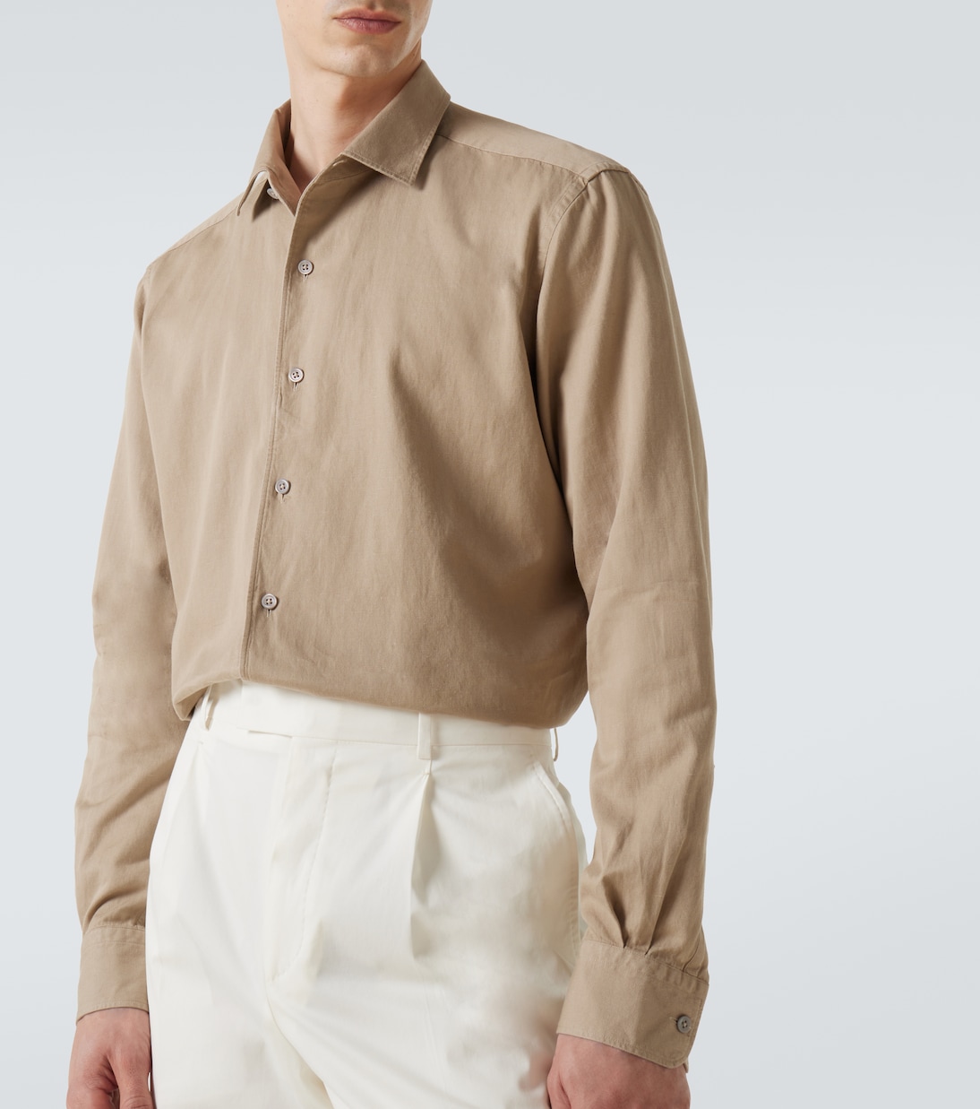 Jeanshemd aus Baumwolle und Wolle | Zegna