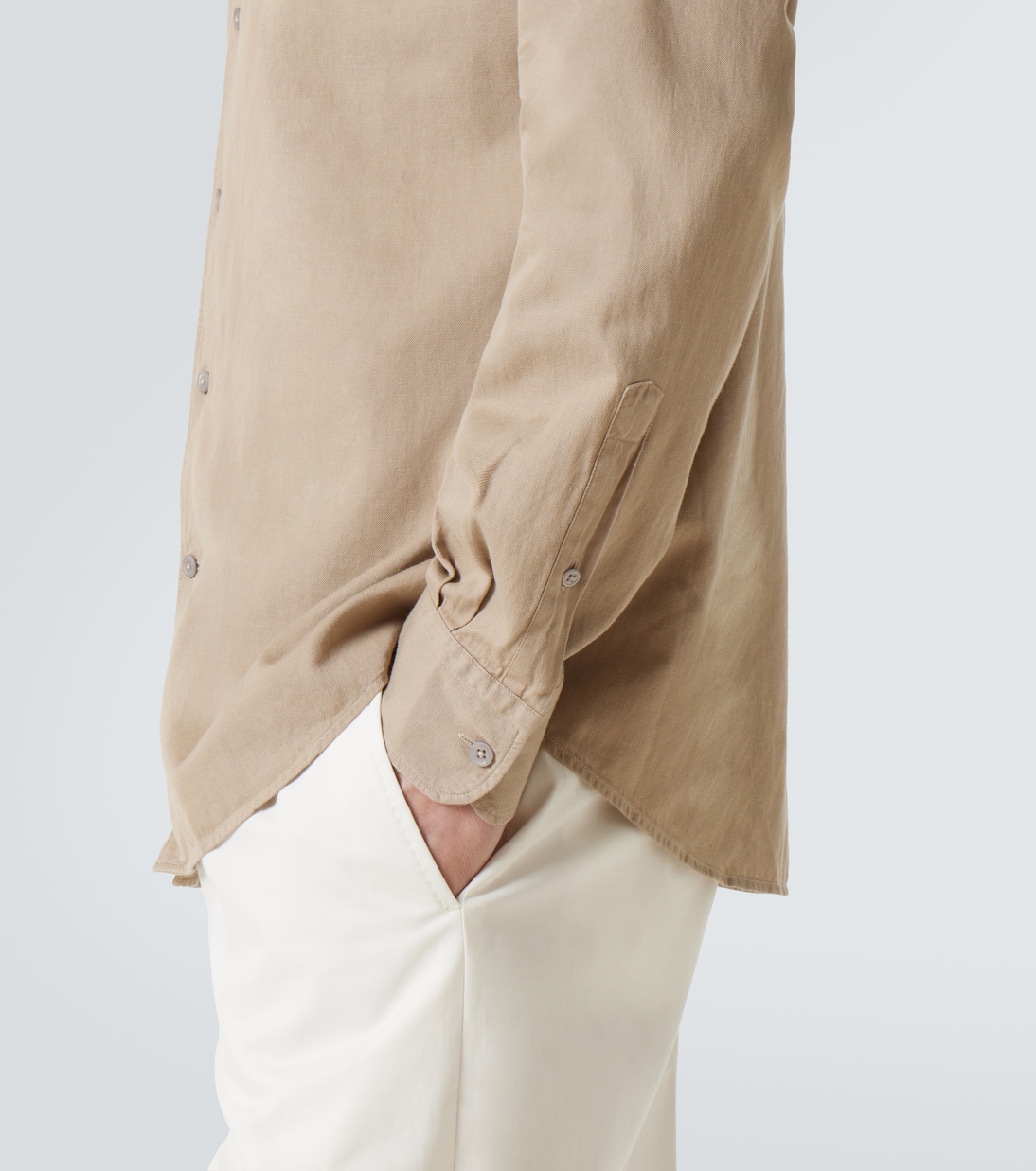 Jeanshemd aus Baumwolle und Wolle | Zegna