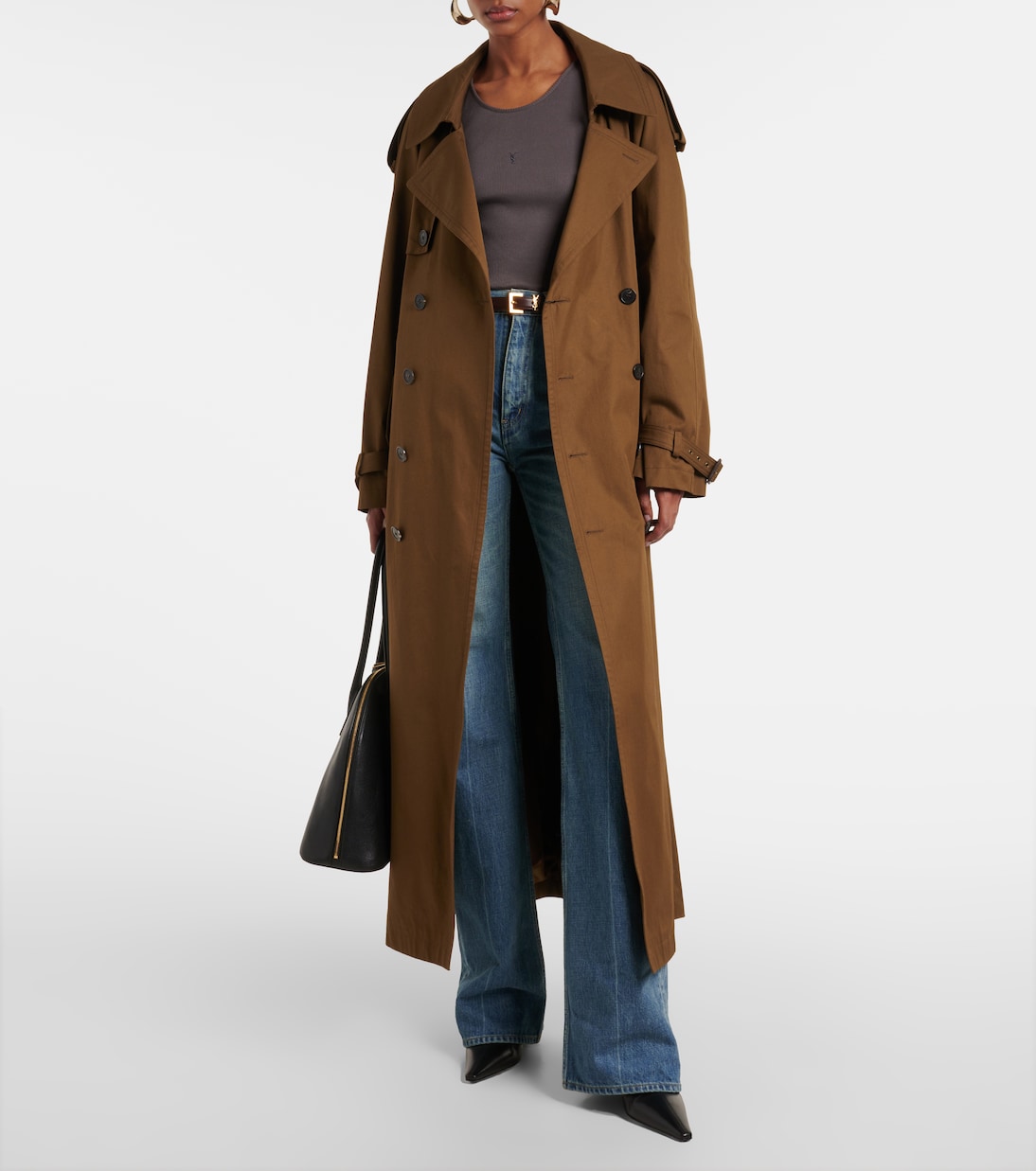 Tank top Cassandre de algodón acanalado | Saint Laurent