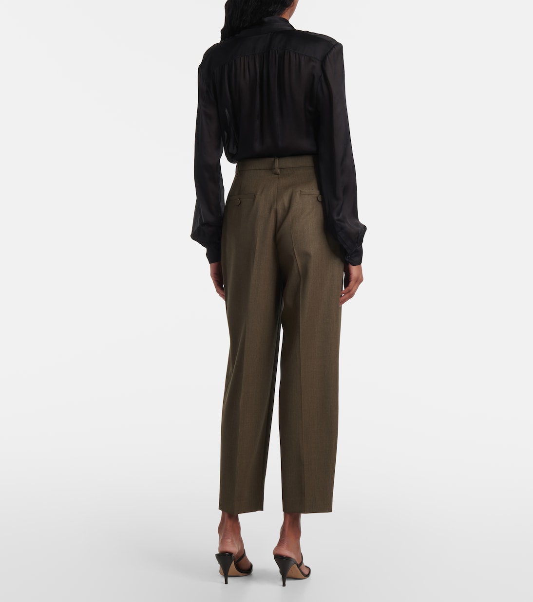 Pantalones rectos Emmett de lana virgen | Altuzarra