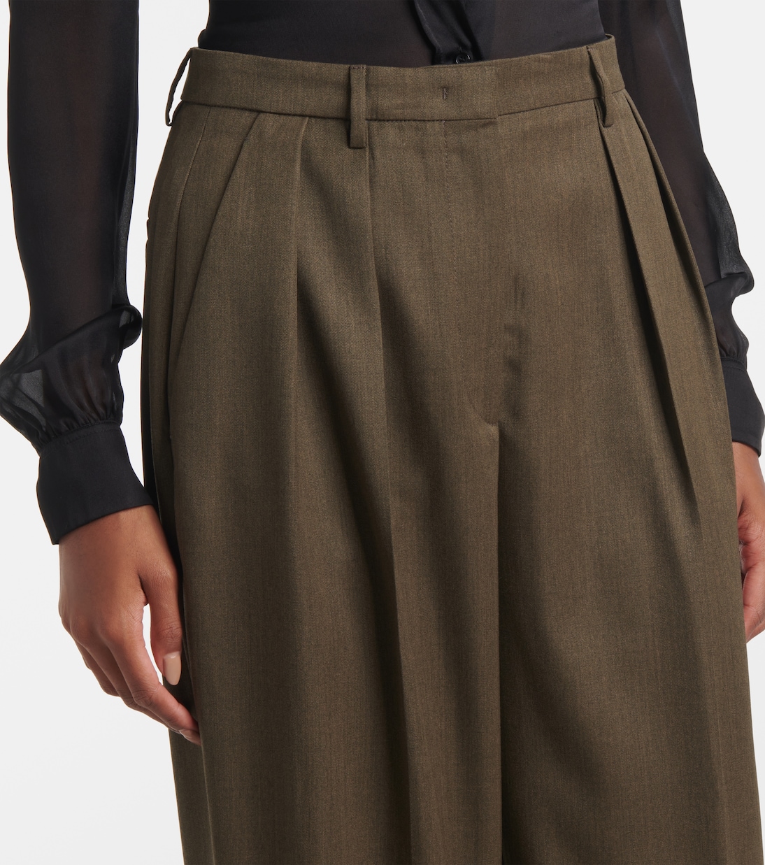 Pantalones rectos Emmett de lana virgen | Altuzarra