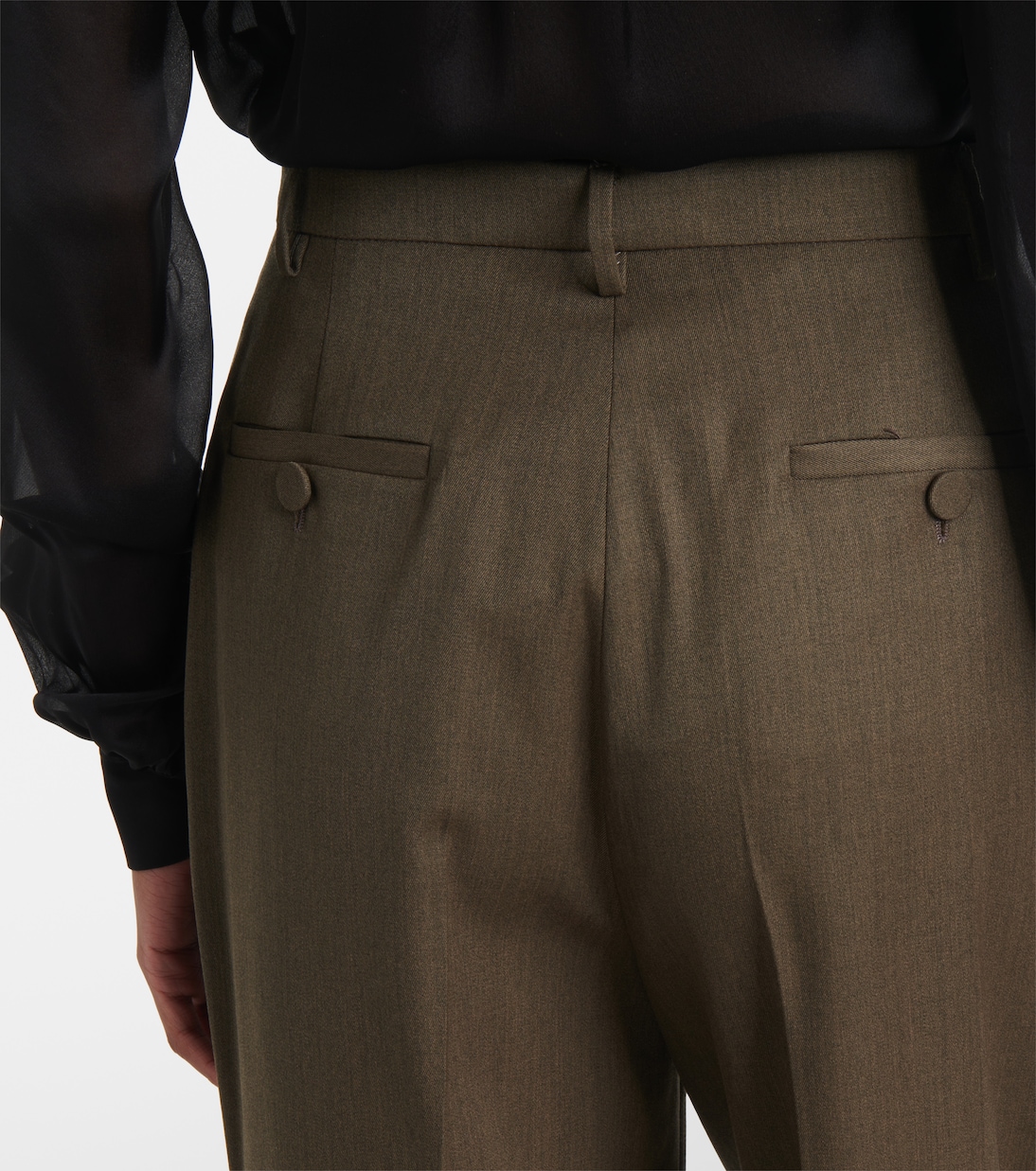 Pantalones rectos Emmett de lana virgen | Altuzarra