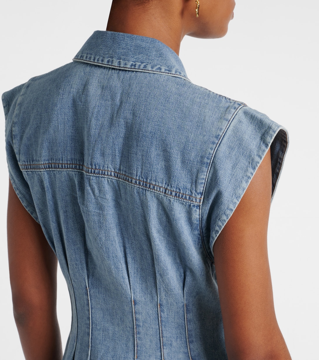 Abito midi di jeans Ruben | Veronica Beard