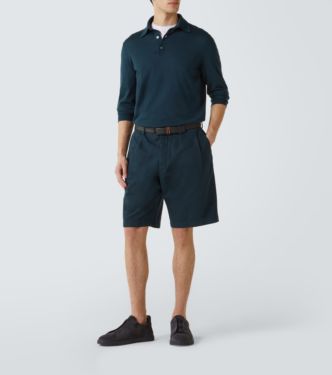 Cotton and linen shorts | Zegna