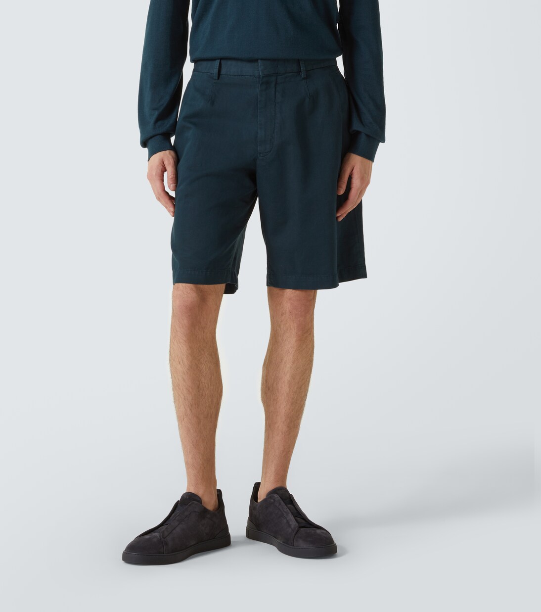 Cotton and linen shorts | Zegna