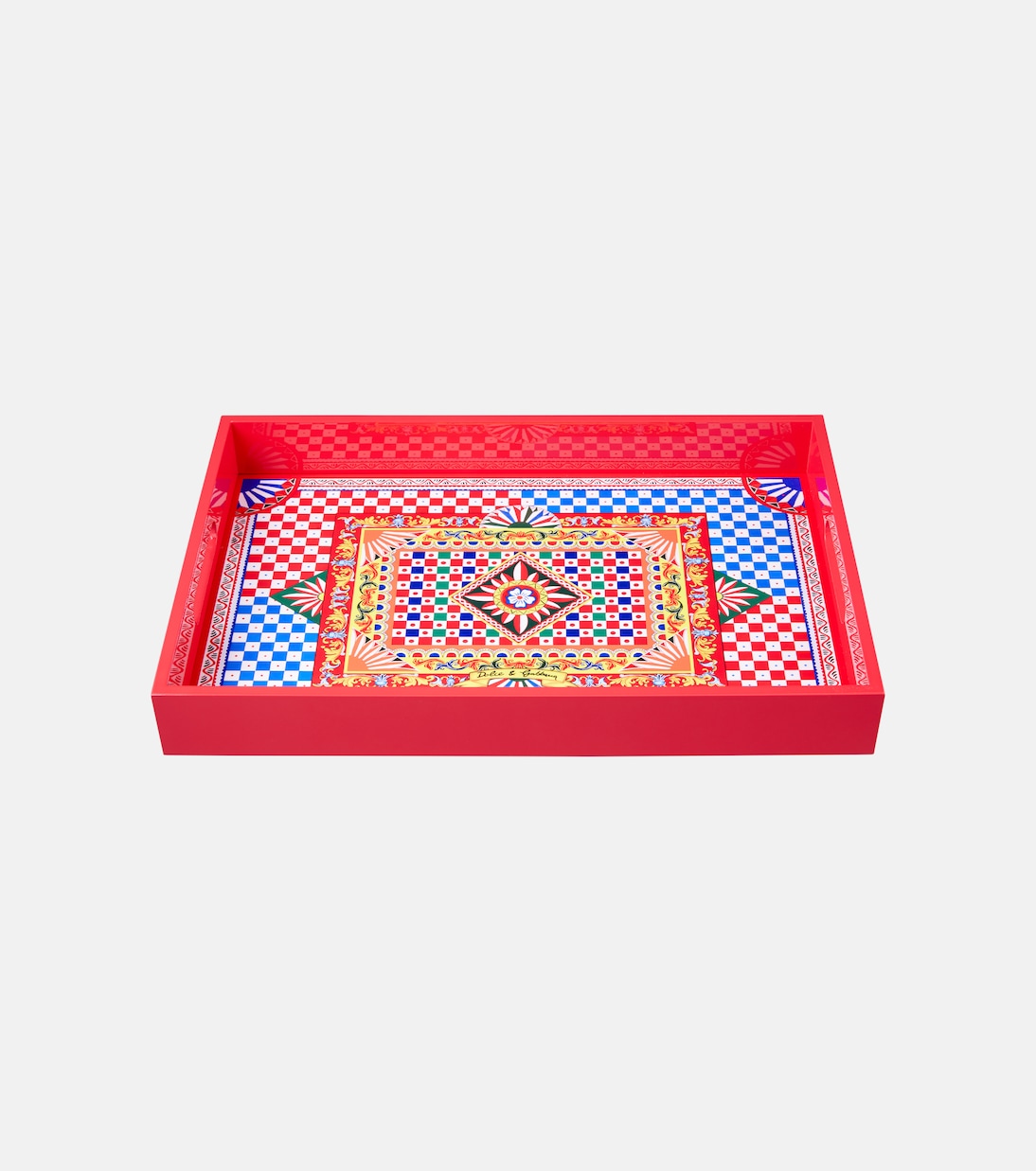 Carretto Siciliano wooden tray | Dolce&Gabbana Casa
