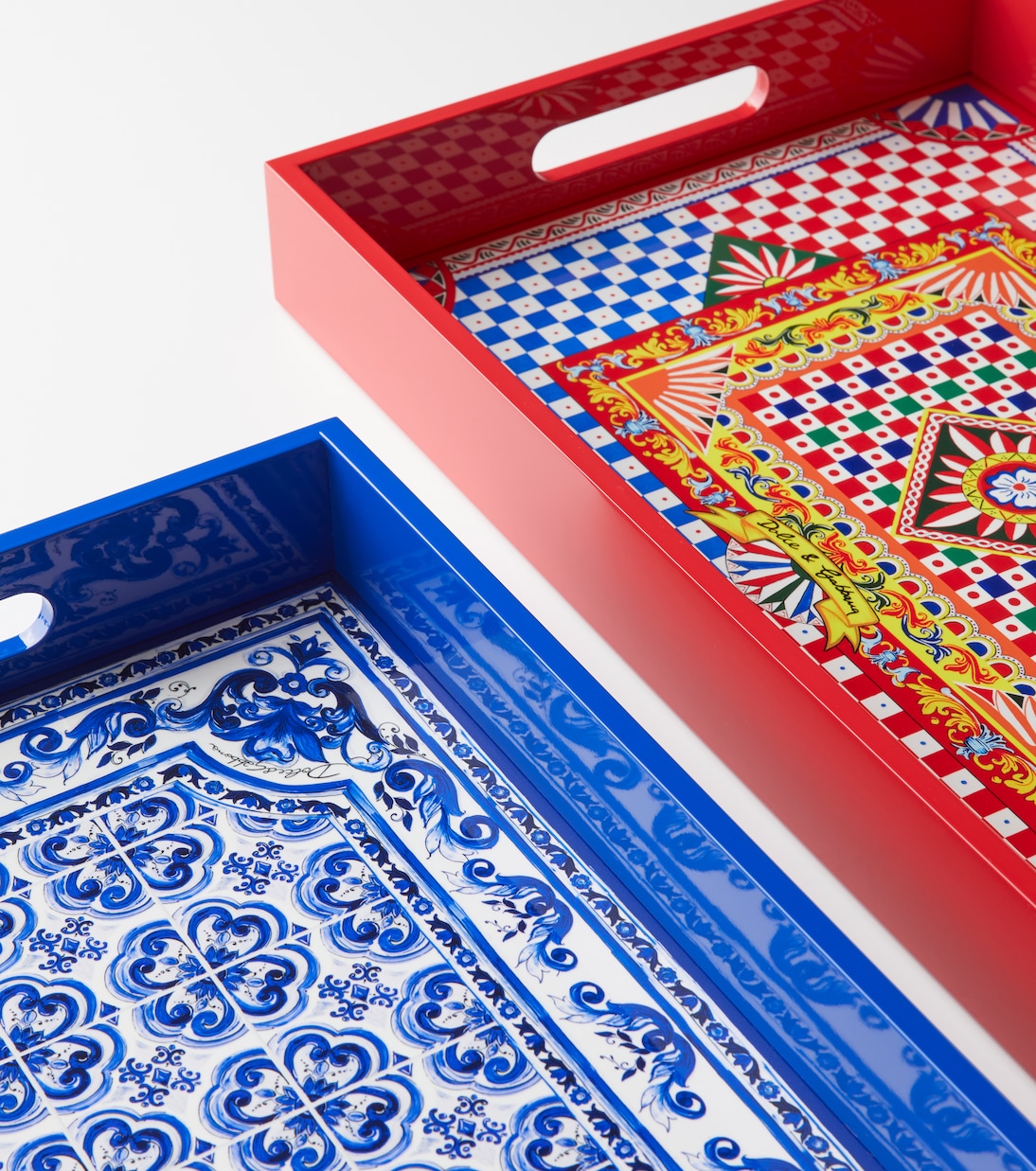 Carretto Siciliano wooden tray | Dolce&Gabbana Casa