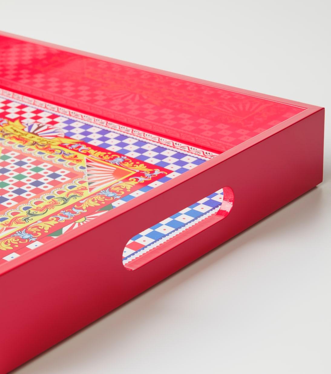 Carretto Siciliano wooden tray | Dolce&Gabbana Casa