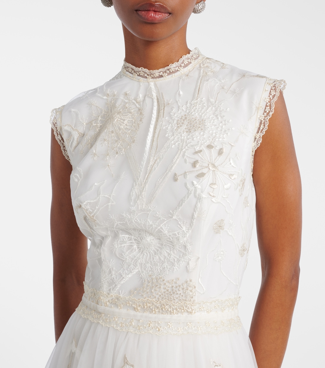 Bridal Bestickte Robe | Costarellos