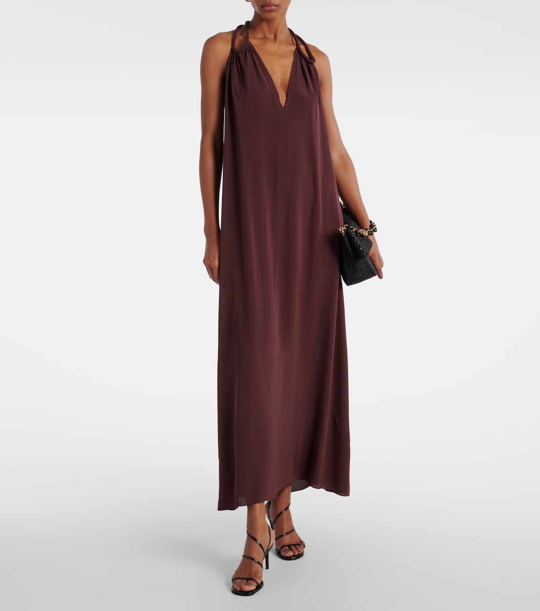 Satin maxi dress | Adriana Degreas