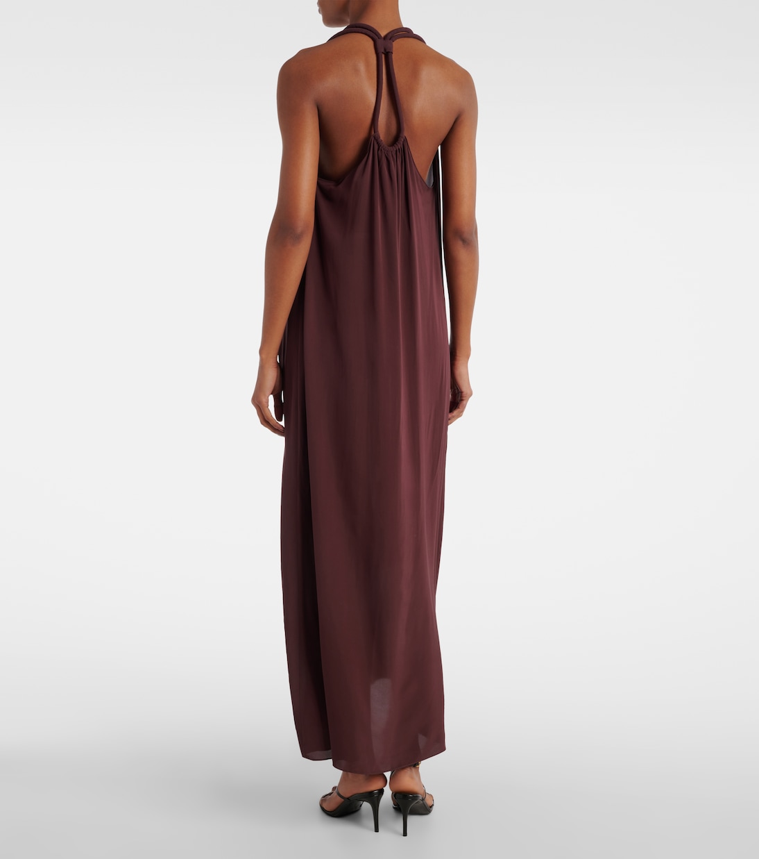 Satin maxi dress | Adriana Degreas