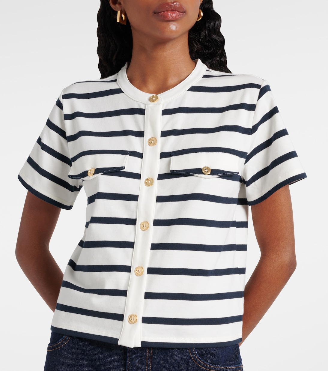 Striped cotton top | Frame