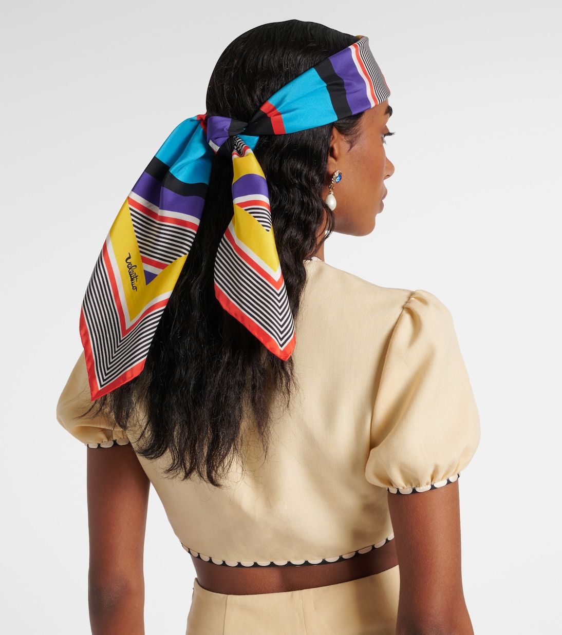 Escape printed silk headband | Valentino