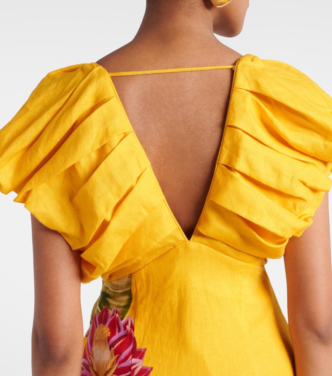 Midikleid Spring Awakening aus Leinen | Farm Rio