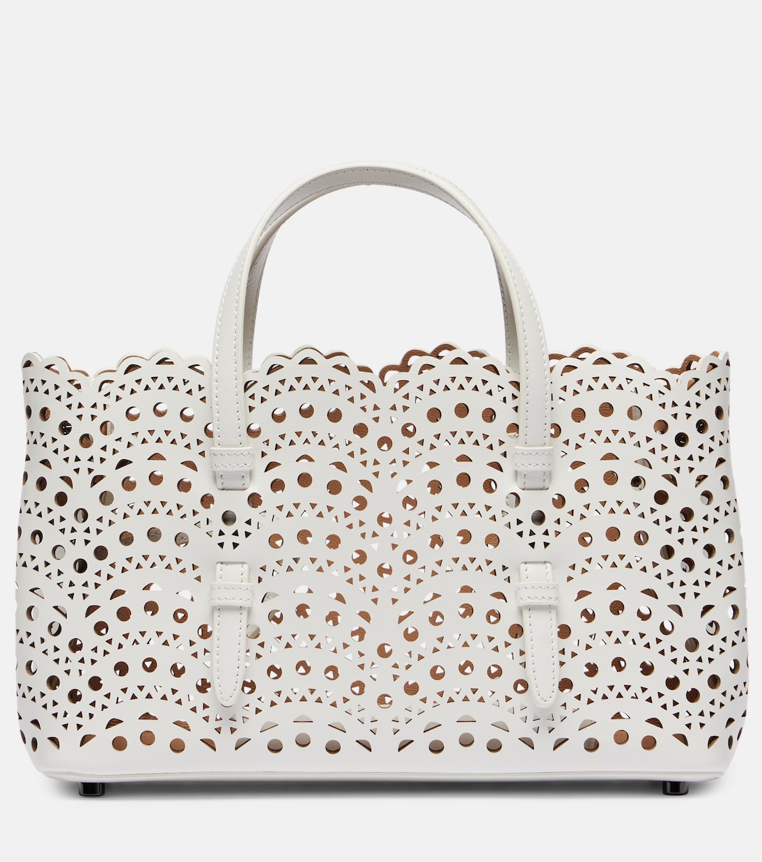 Tote Bag Mina 25 Vienne Wave Small aus Leder | Alaïa