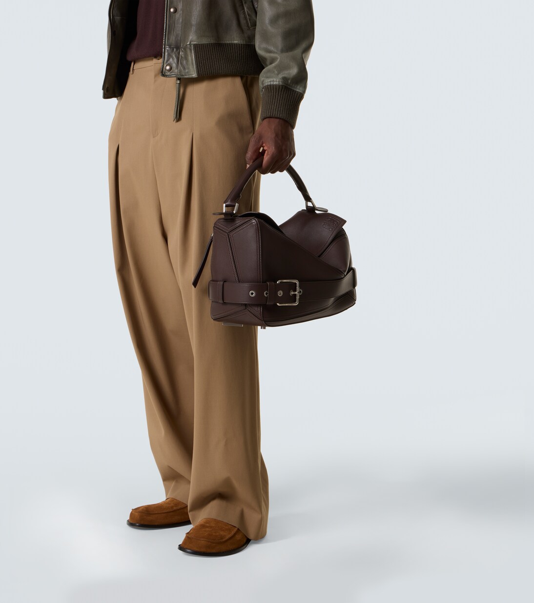 Puzzle Biker Large leather shoulder bag | Loewe