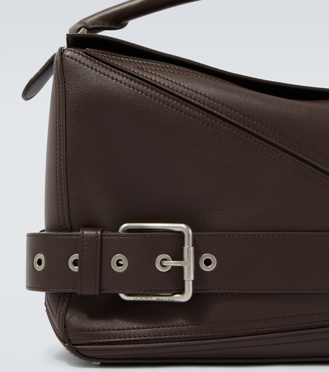 Puzzle Biker Large leather shoulder bag | Loewe