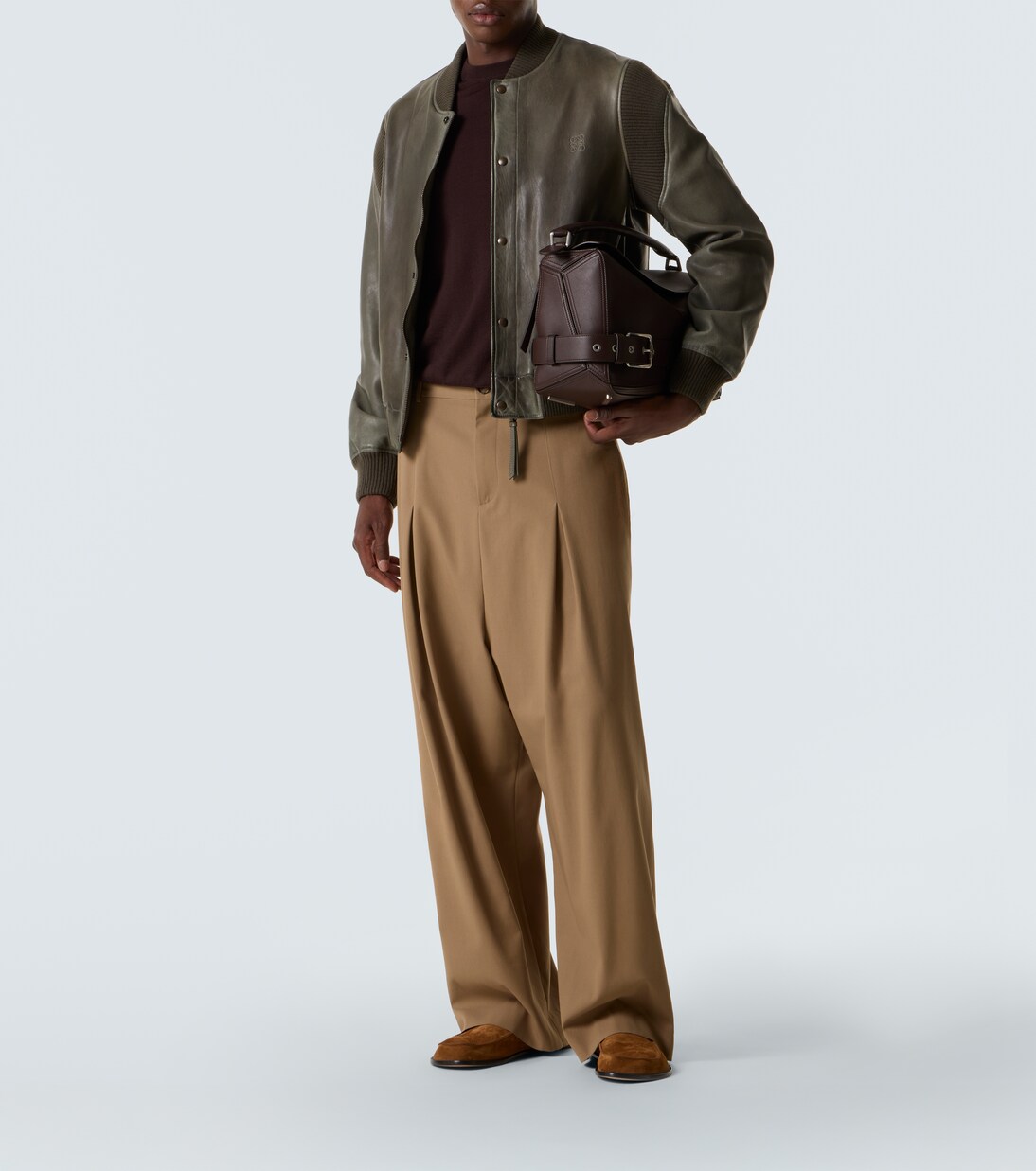 Puzzle Biker Large leather shoulder bag | Loewe