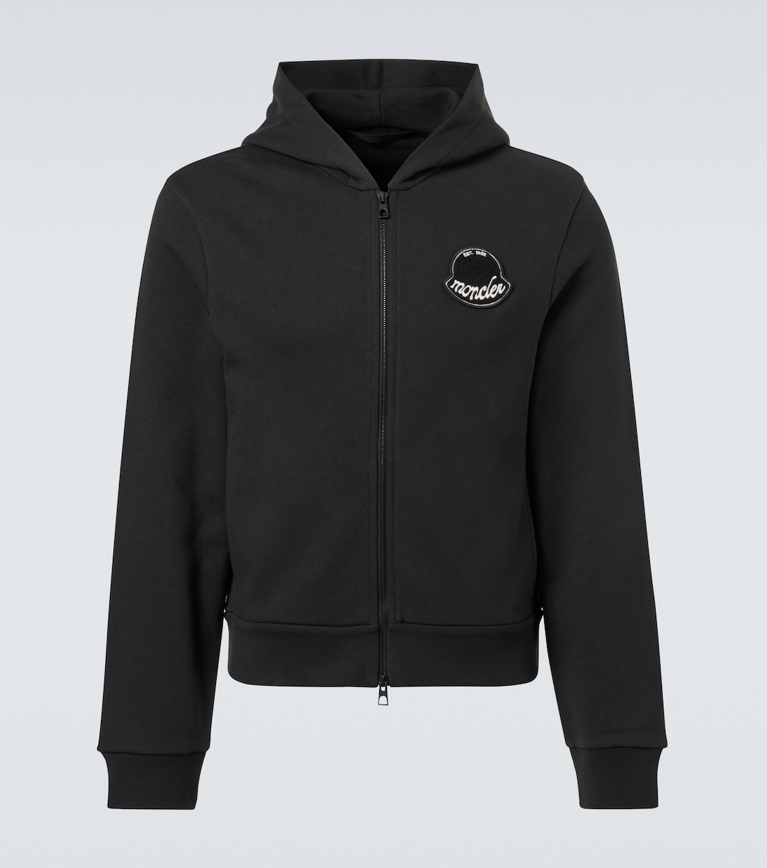 Logo cotton jersey hoodie | Moncler