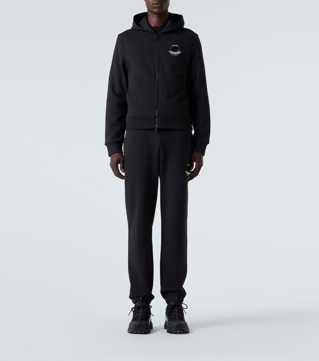 Logo cotton jersey hoodie | Moncler