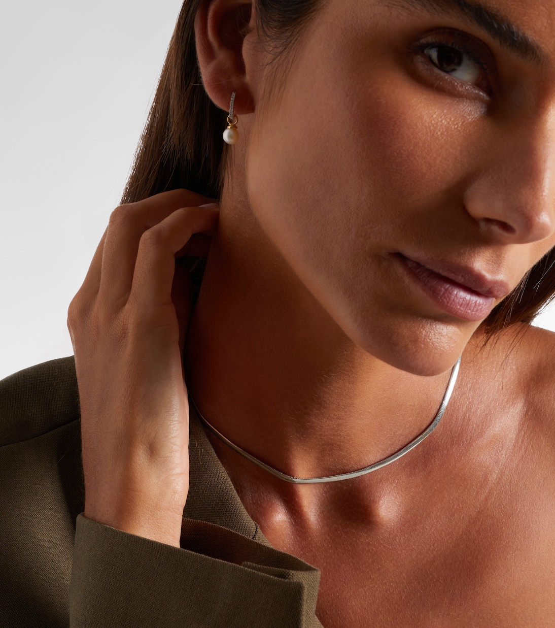 14kt gold and white gold necklace | Roxanne First