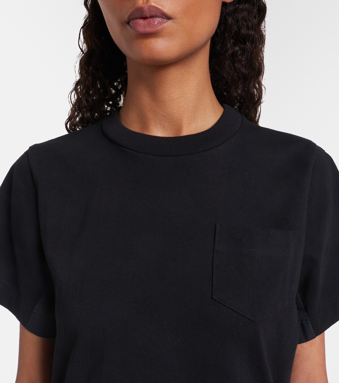 Cotton poplin and jersey maxi dress | Sacai