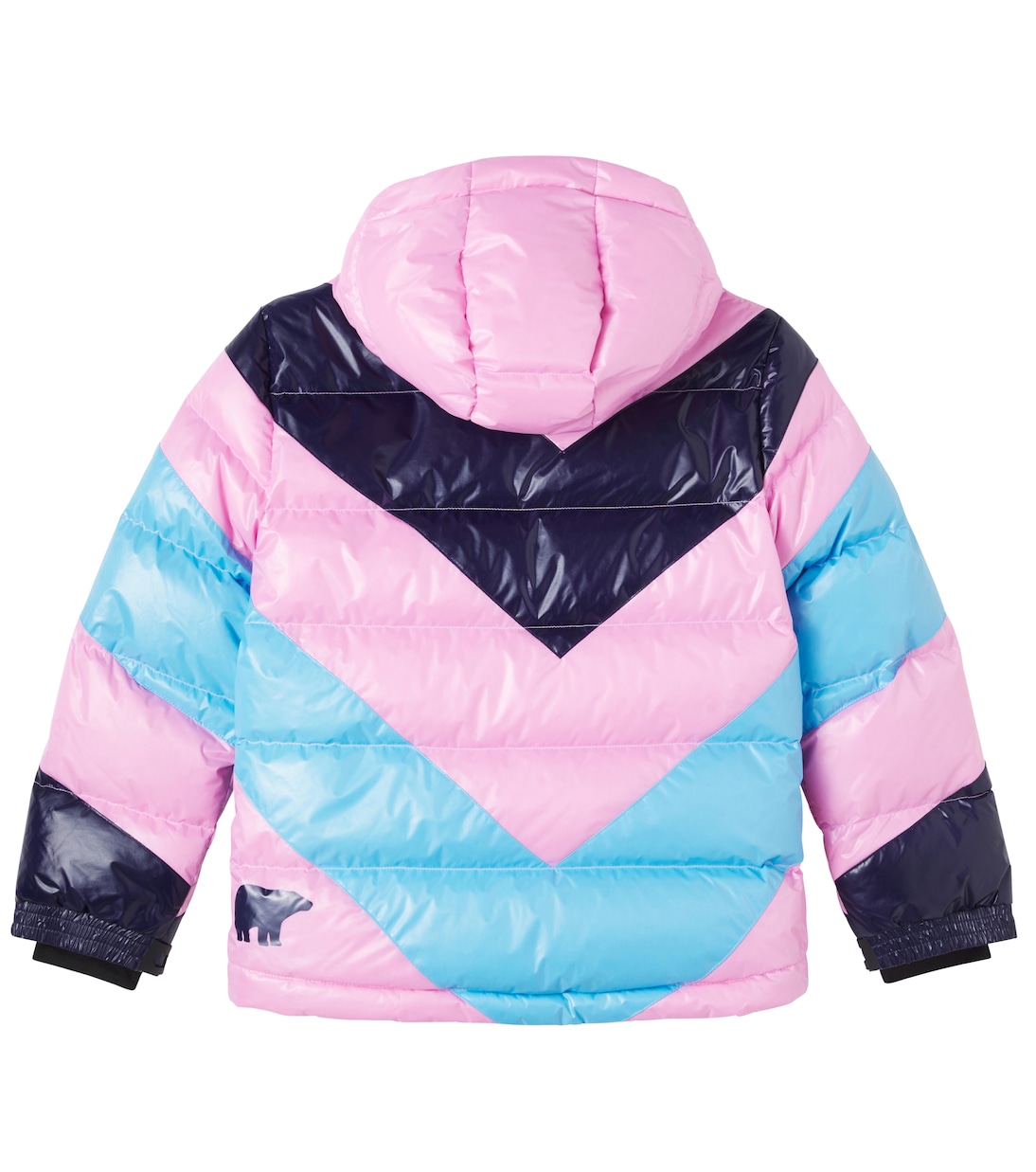 Super Mojo colorblocked down ski jacket | Perfect Moment Kids