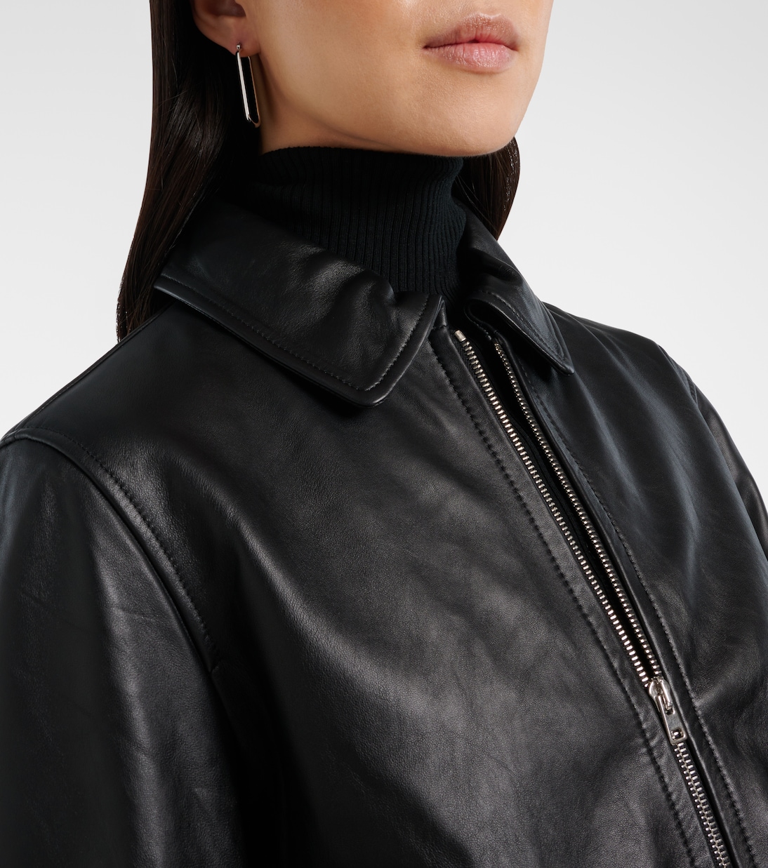Leather jacket | Yves Salomon