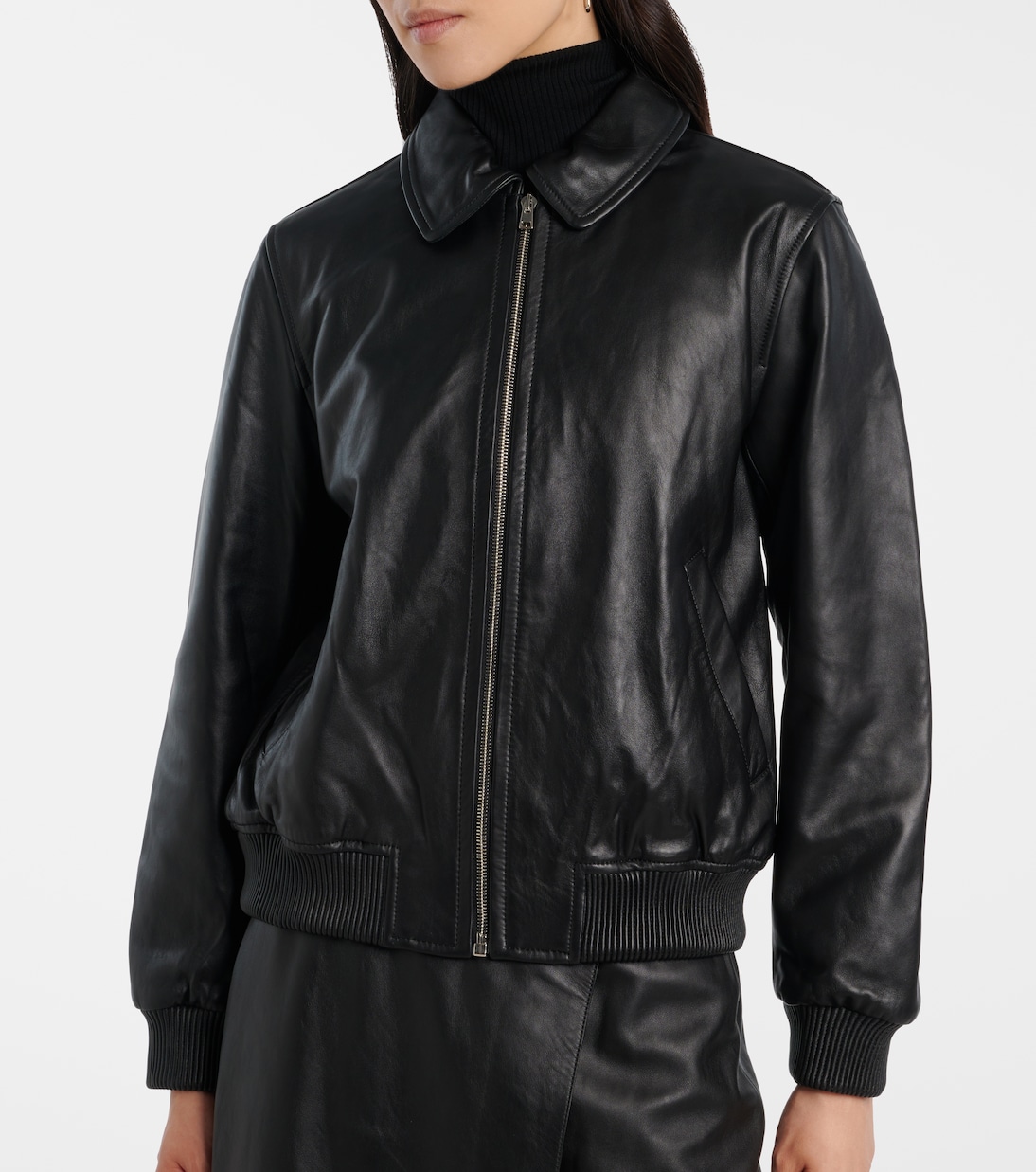 Leather jacket | Yves Salomon