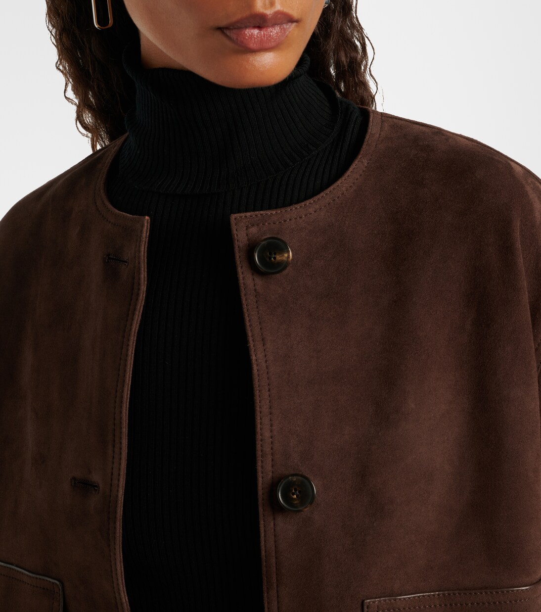 Jacke aus Veloursleder | Yves Salomon