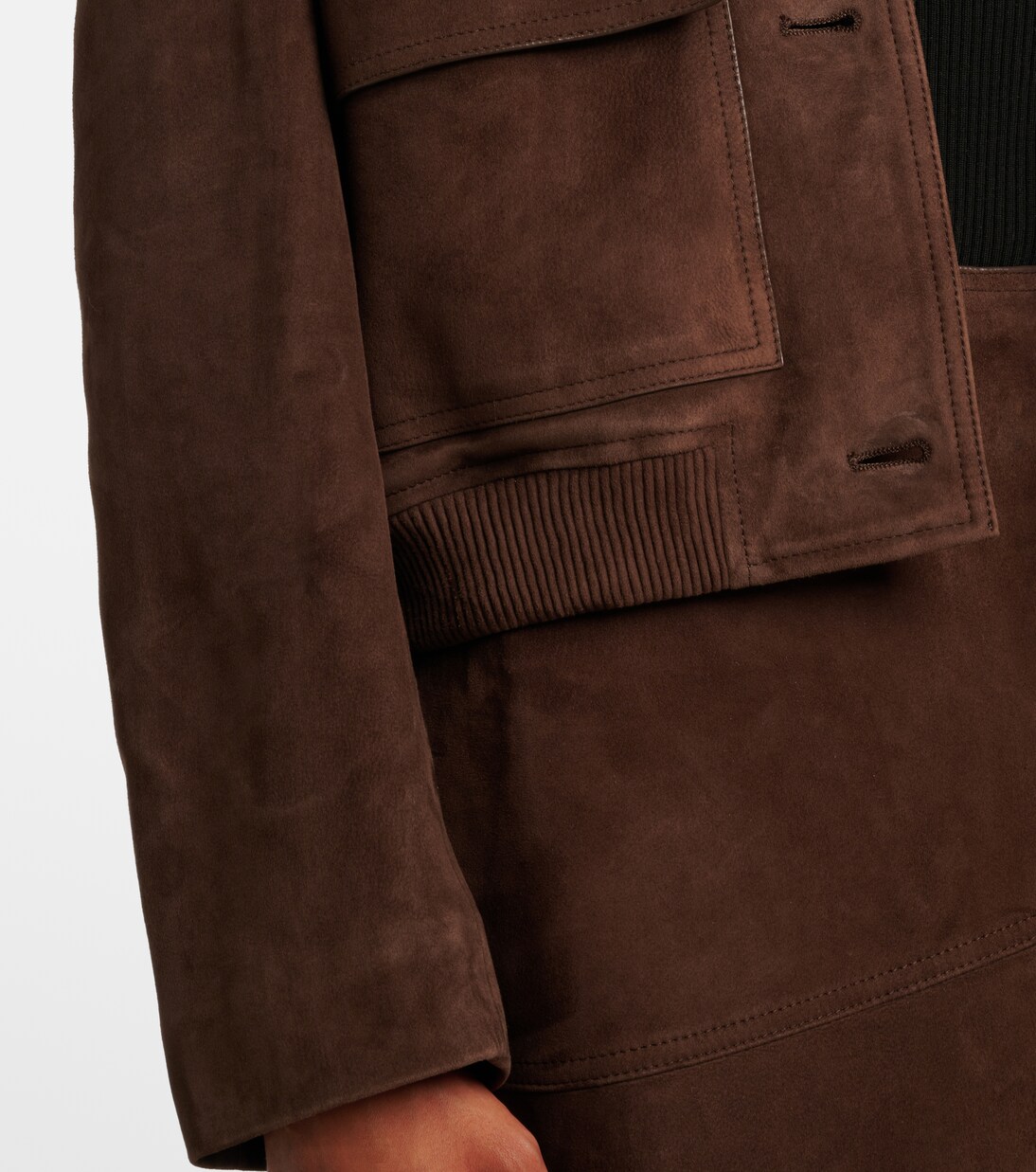 Jacke aus Veloursleder | Yves Salomon