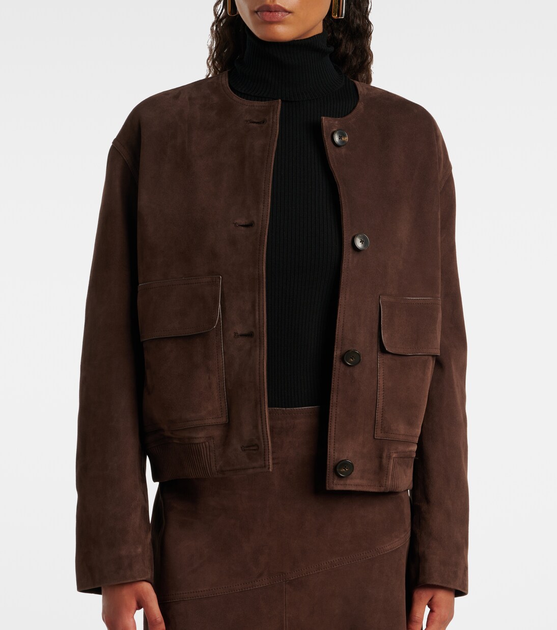 Jacke aus Veloursleder | Yves Salomon