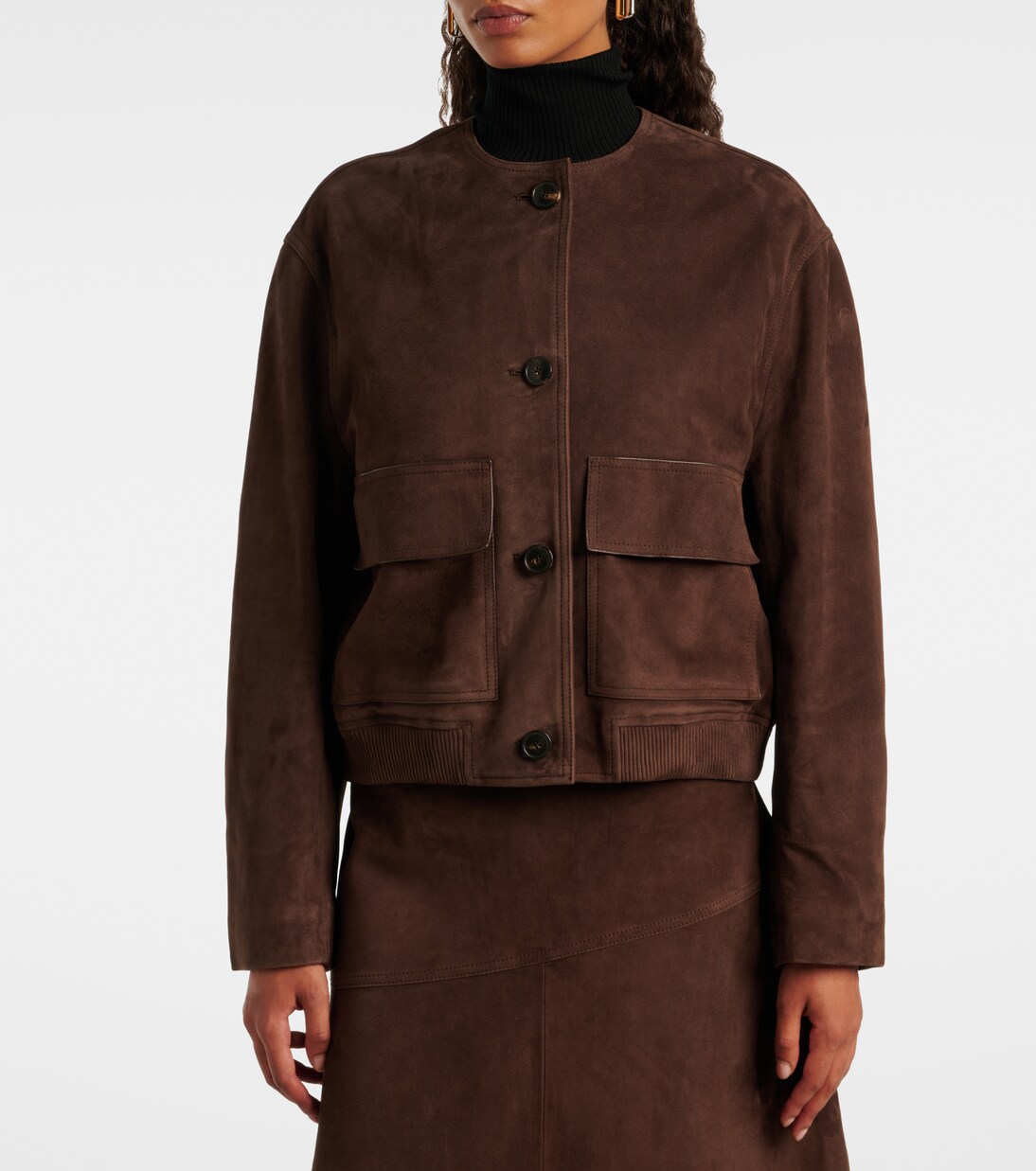 Jacke aus Veloursleder | Yves Salomon